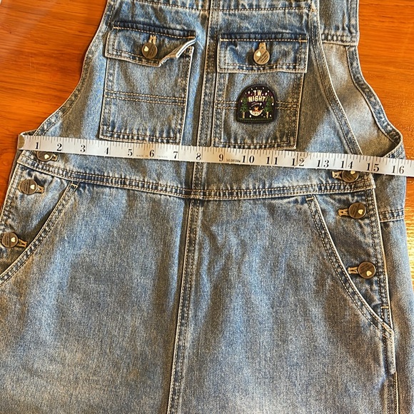 Teenie Weenie Denim Overalls Blue Bear Logo Korean Preppy S/M - Picture 13 of 15